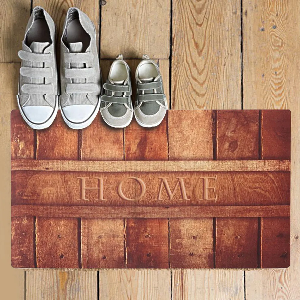 2 Pack Rubber Indoor Doormat Welcome Mat 30"X18" BG356