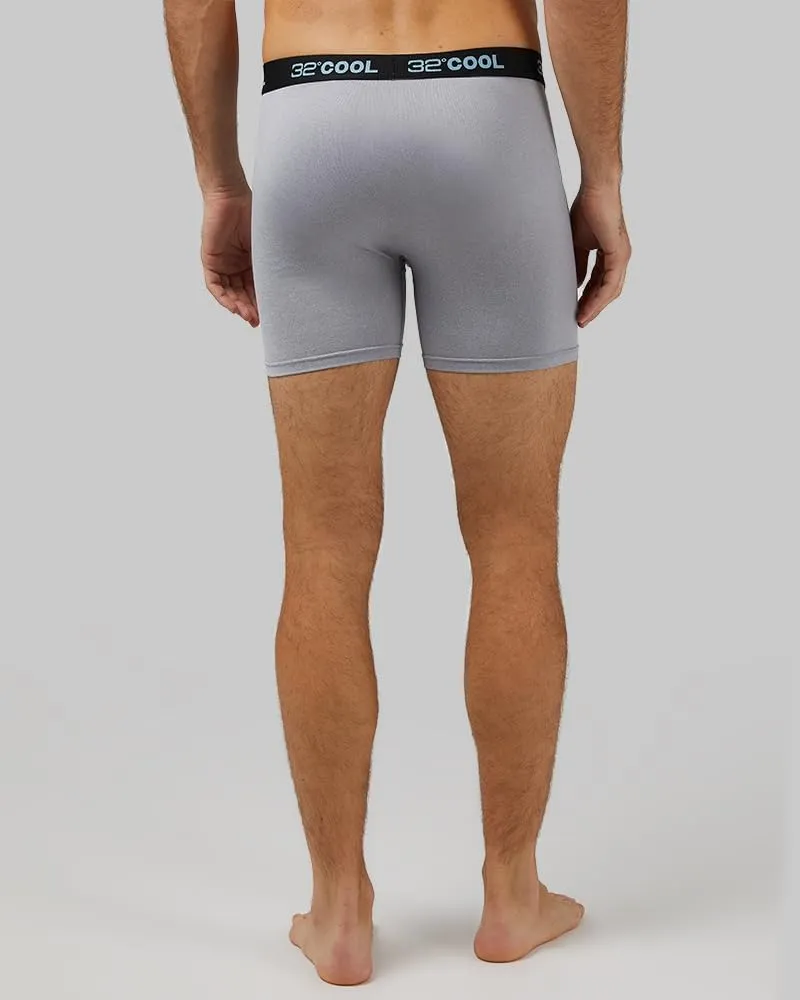 32 Degrees COOL Mens 4-PACK Quick Dry Performance Boxer Brief With Comfort Elastic Waistband