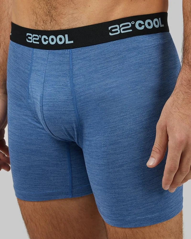 32 Degrees COOL Mens 4-PACK Quick Dry Performance Boxer Brief With Comfort Elastic Waistband