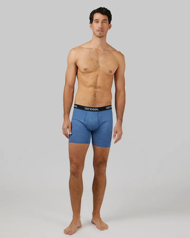 32 Degrees COOL Mens 4-PACK Quick Dry Performance Boxer Brief With Comfort Elastic Waistband