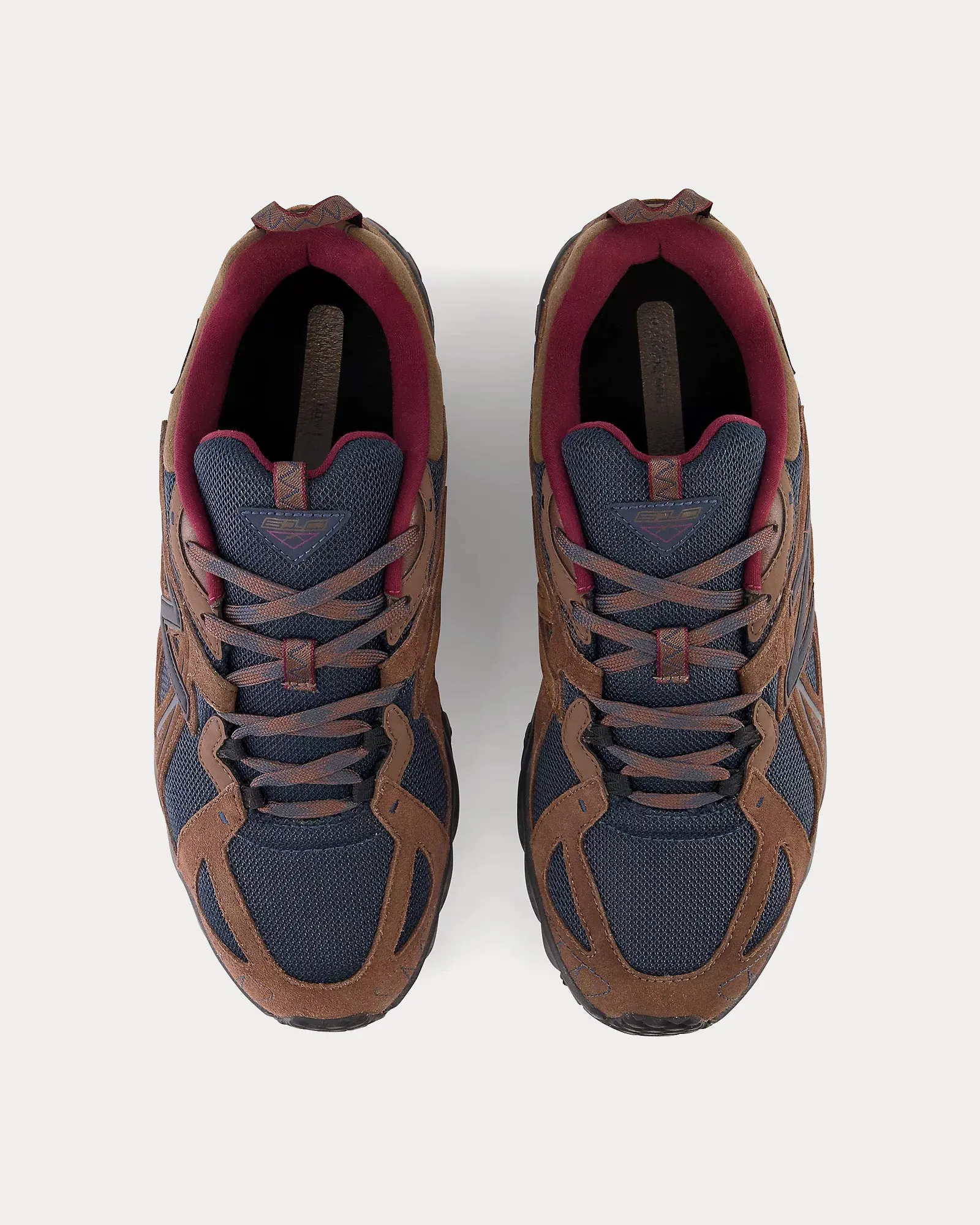 610v1 Dark mushroom / Outerspace / NB Burgundy Low Top Sneakers
