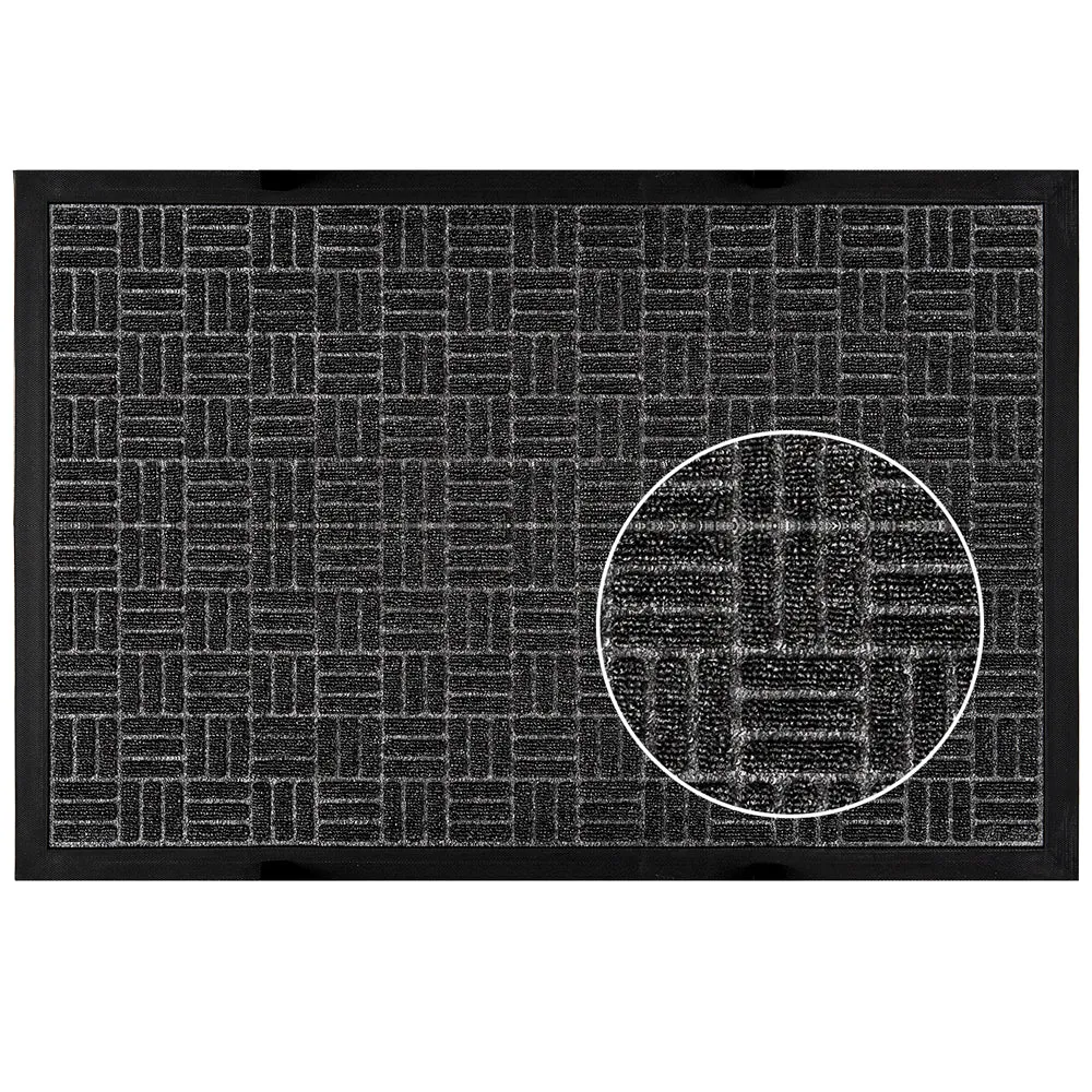 Amagabeli Large Outdoor Doormat Rubber Shoes Scraper 24" x 36" rug013