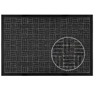 Amagabeli Large Outdoor Doormat Rubber Shoes Scraper 24" x 36" rug013