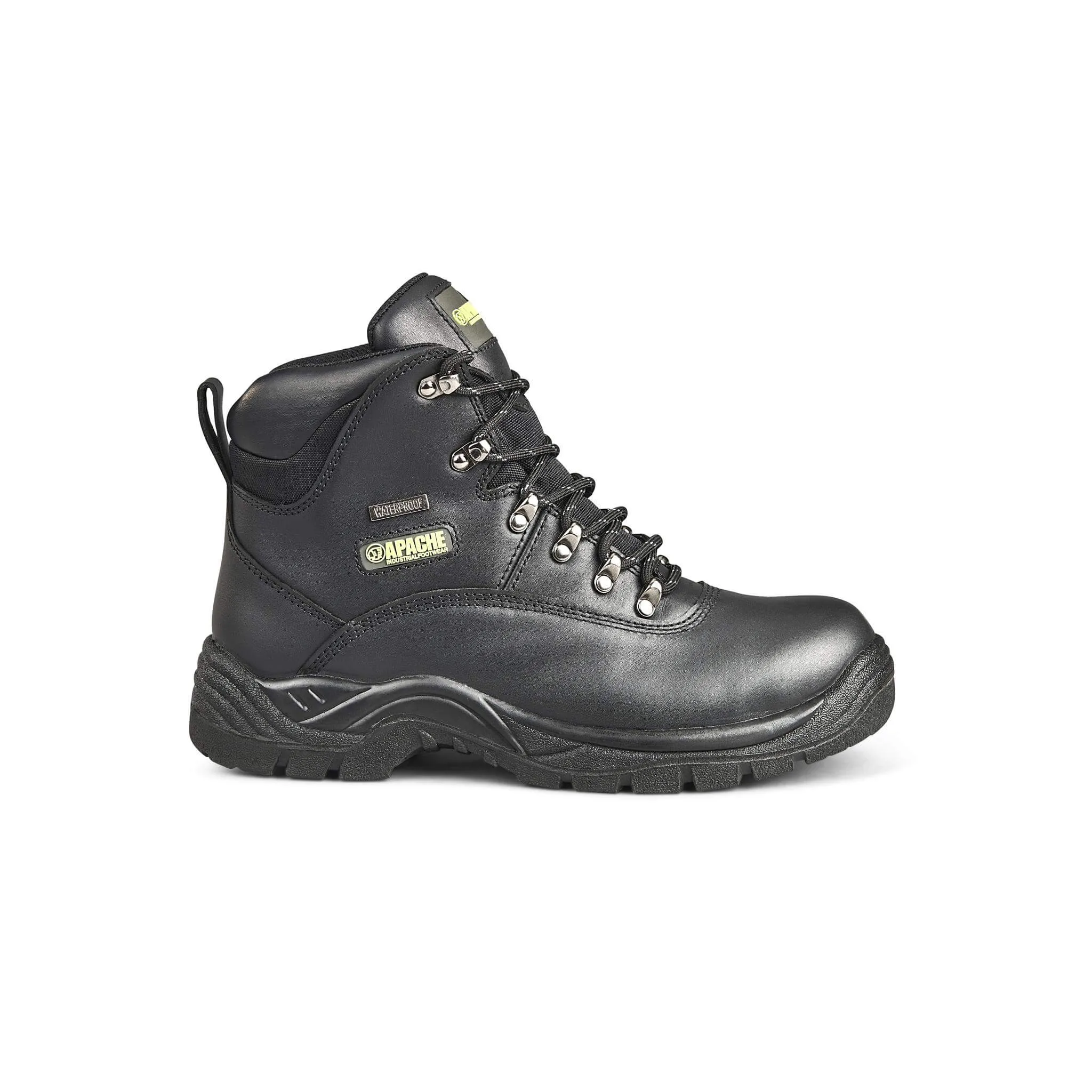 Apache SS812SM Black Waterproof Safety Hiker Boots