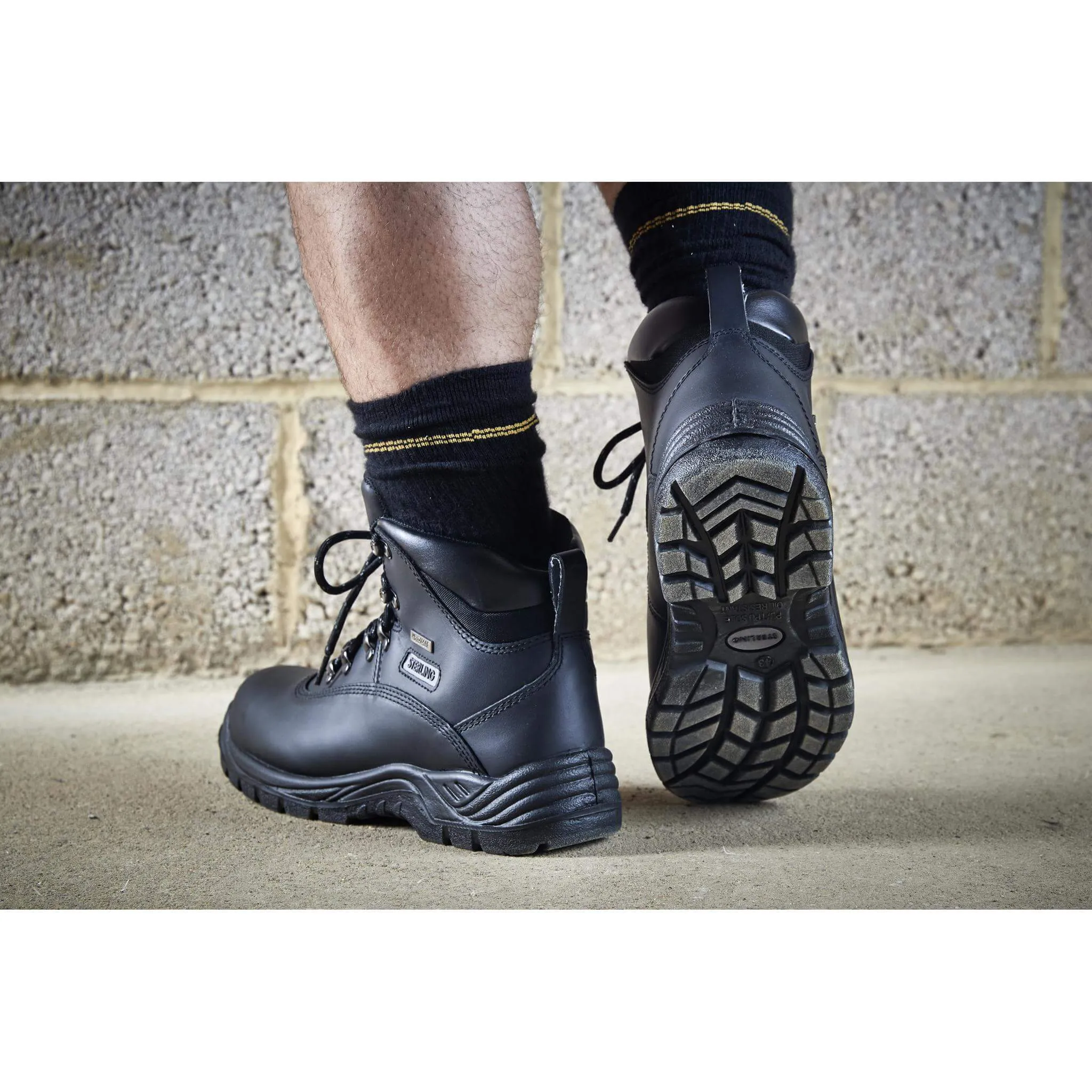 Apache SS812SM Black Waterproof Safety Hiker Boots