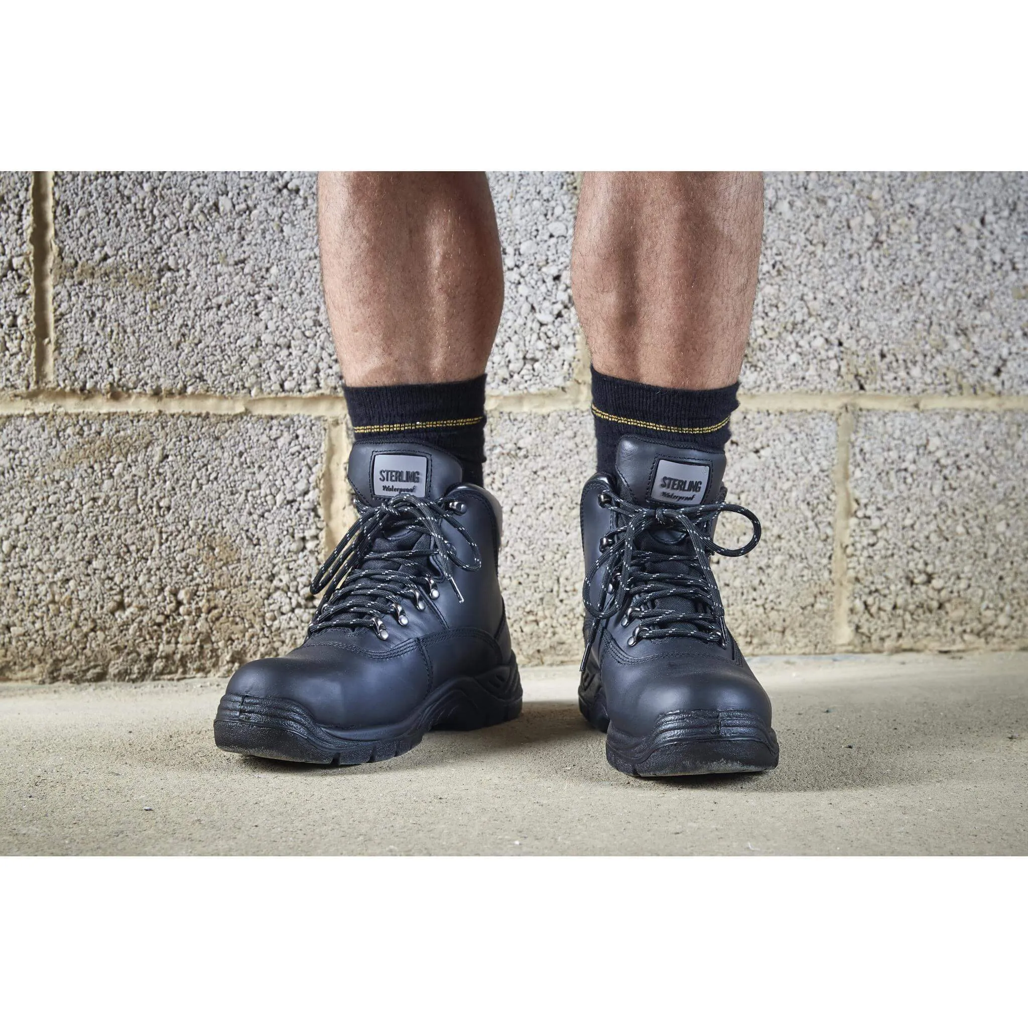 Apache SS812SM Black Waterproof Safety Hiker Boots
