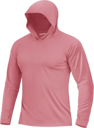 Boladeci Men's UPF 50  Sun Protection Lightweight Hoodie Shirts Long Sleeve Fishing Shirts SPF UV Hiking Swim