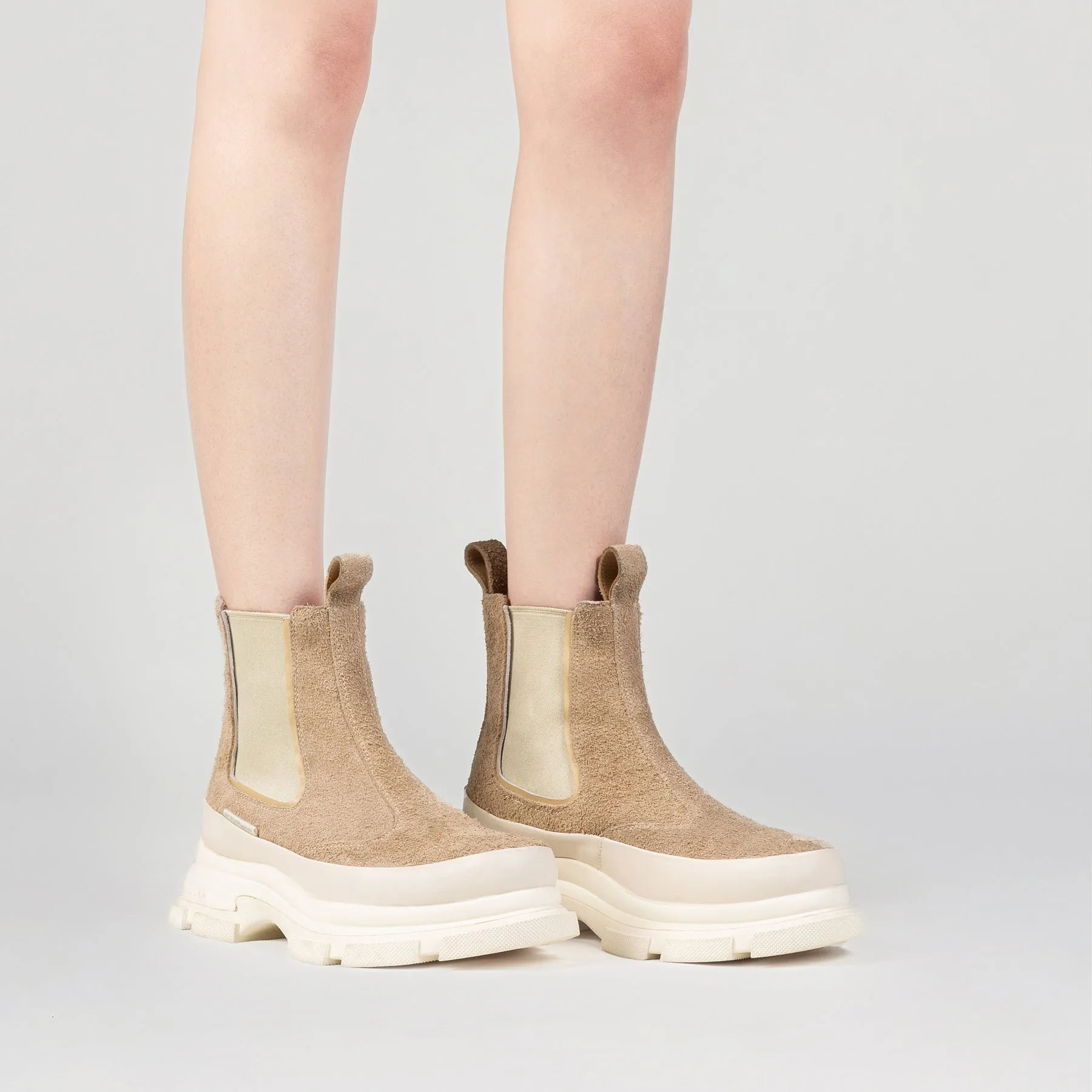 both - GAO EVA CHELSEA-BEIGE/WHITE