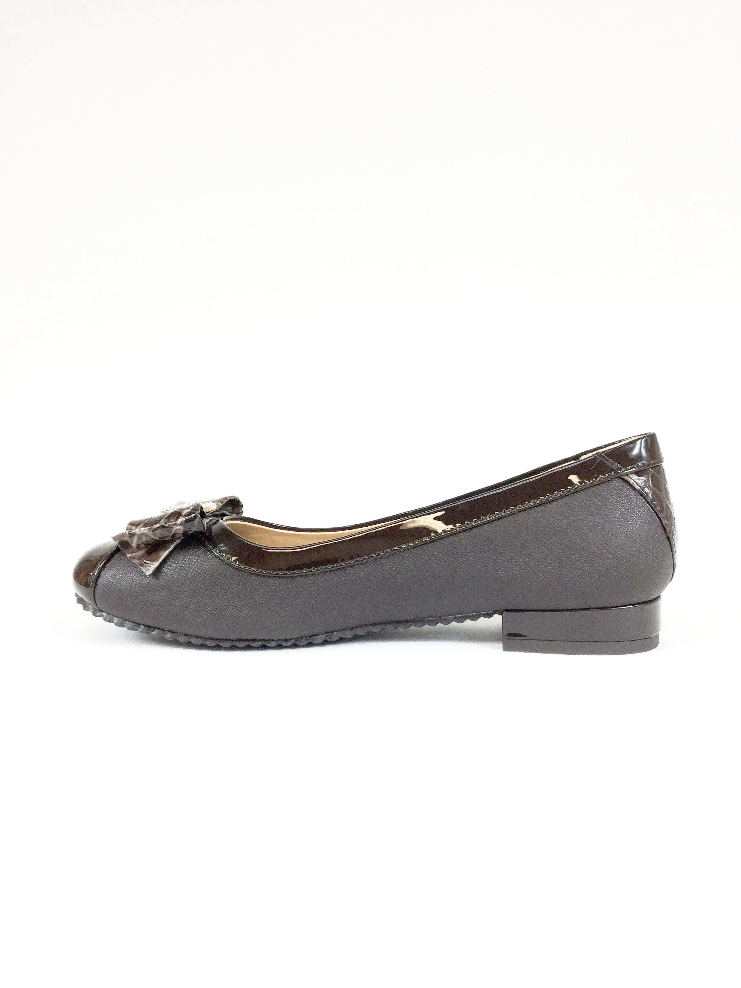 Brown Bow Ballerina Flats