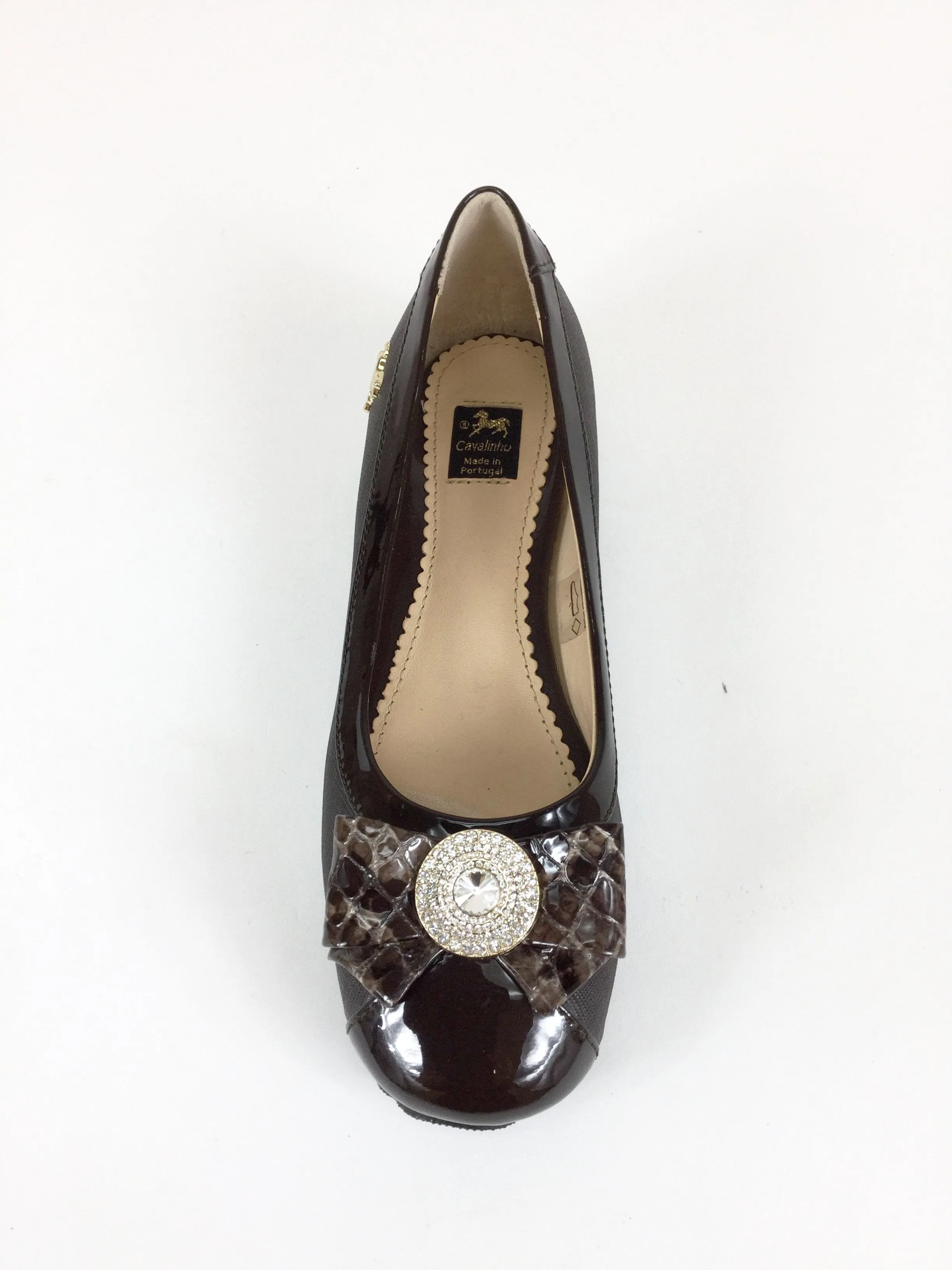 Brown Bow Ballerina Flats