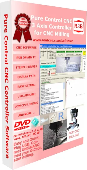 Controller Uno Nano 4 Axis Stepper Control CNC Mill G-Code Translator A4988 Compatible Easy to Use and Friendly Software
