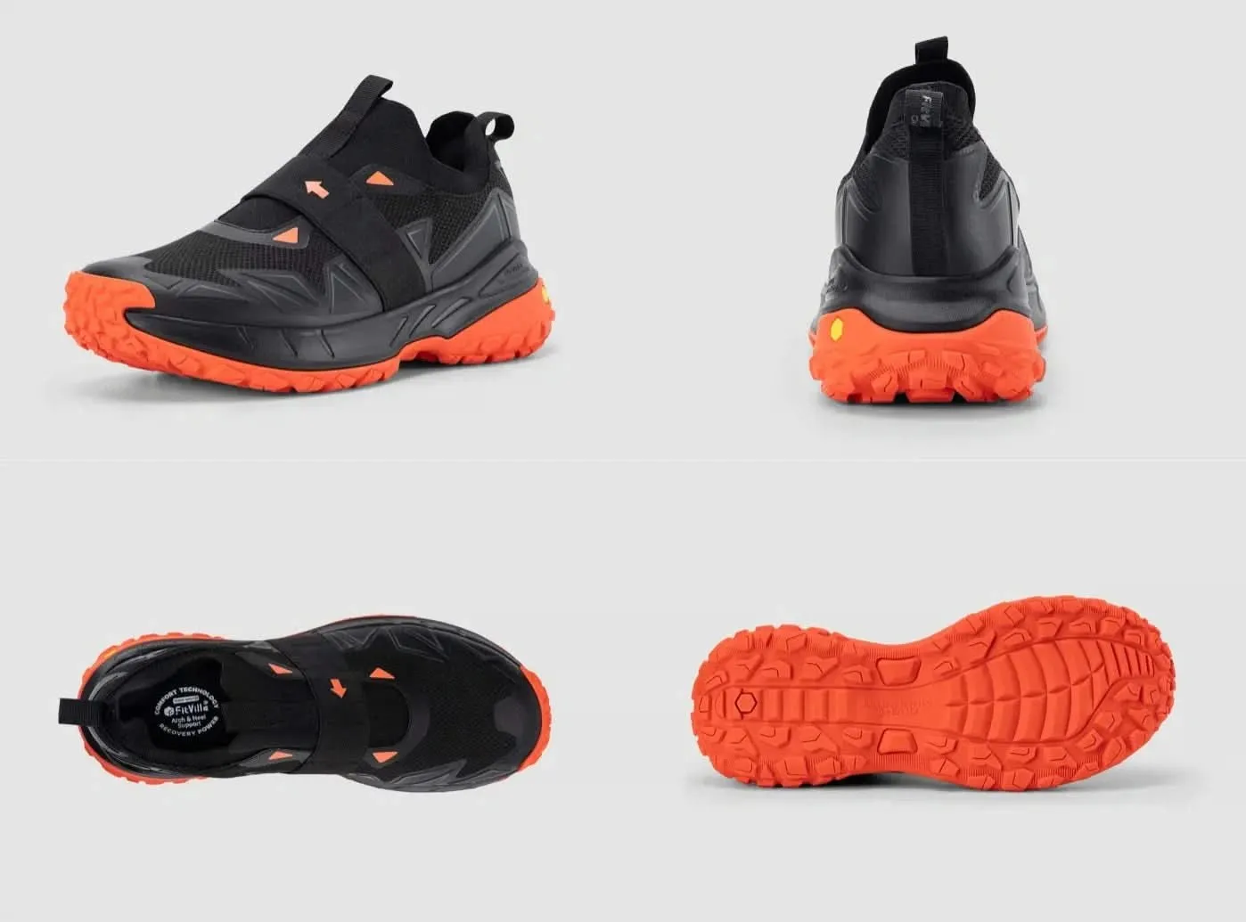 FitVille Men's Low-Top LugMax Hiking Shoes V4