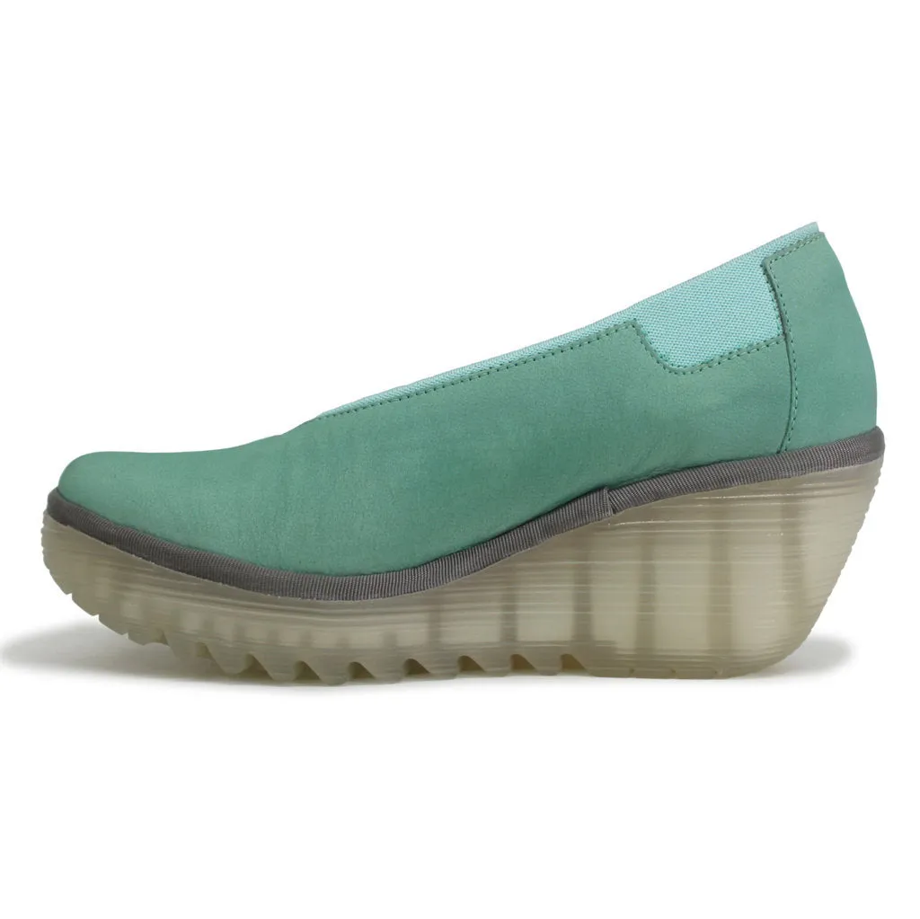 Fly London Yoza438Fly Leather Women's Wedge Sole Shoes