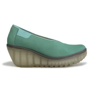Fly London Yoza438Fly Leather Women's Wedge Sole Shoes