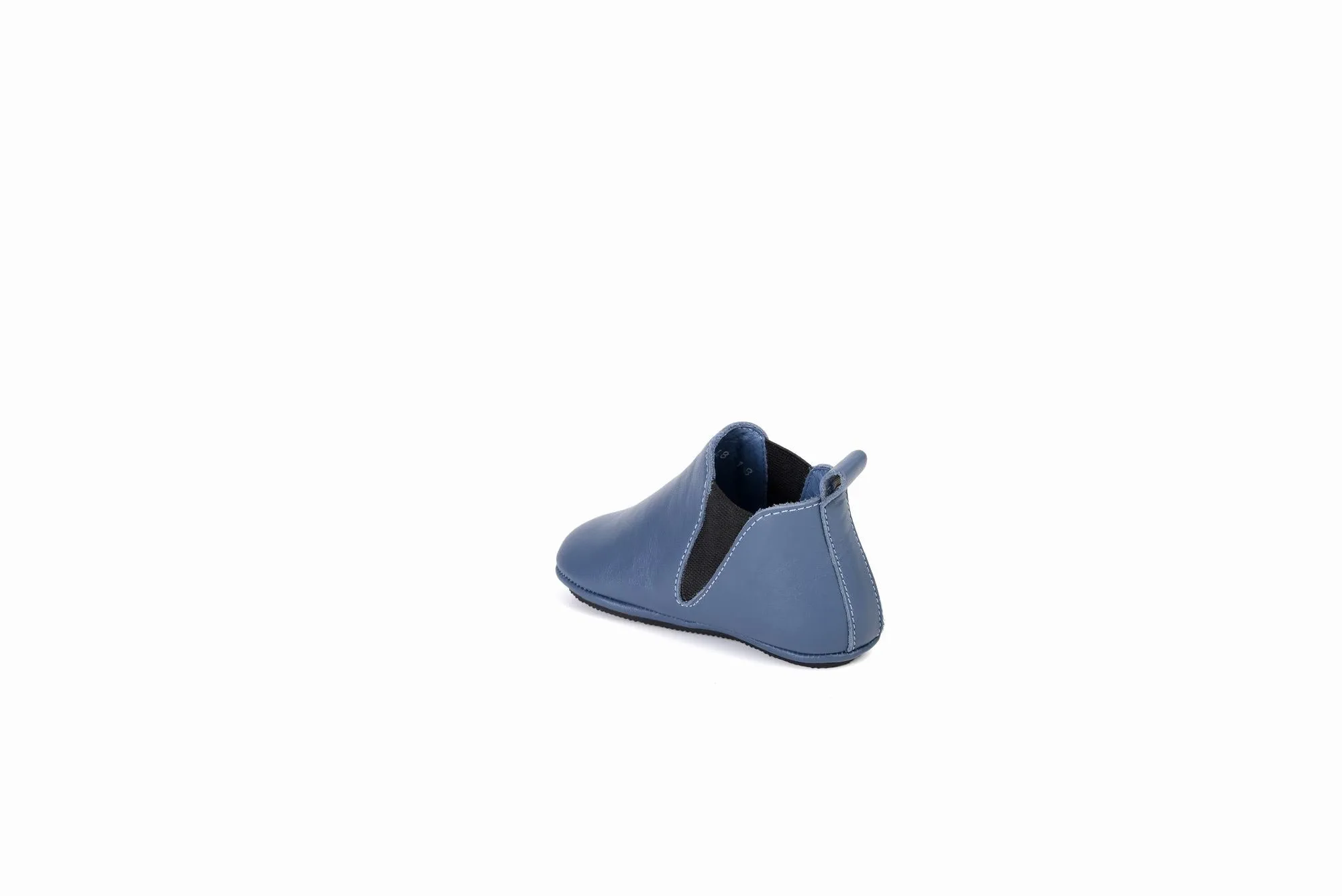FOOT FEDERATION BABIES' LEATHER SHOE BLUE