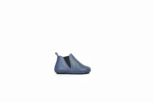 FOOT FEDERATION BABIES' LEATHER SHOE BLUE