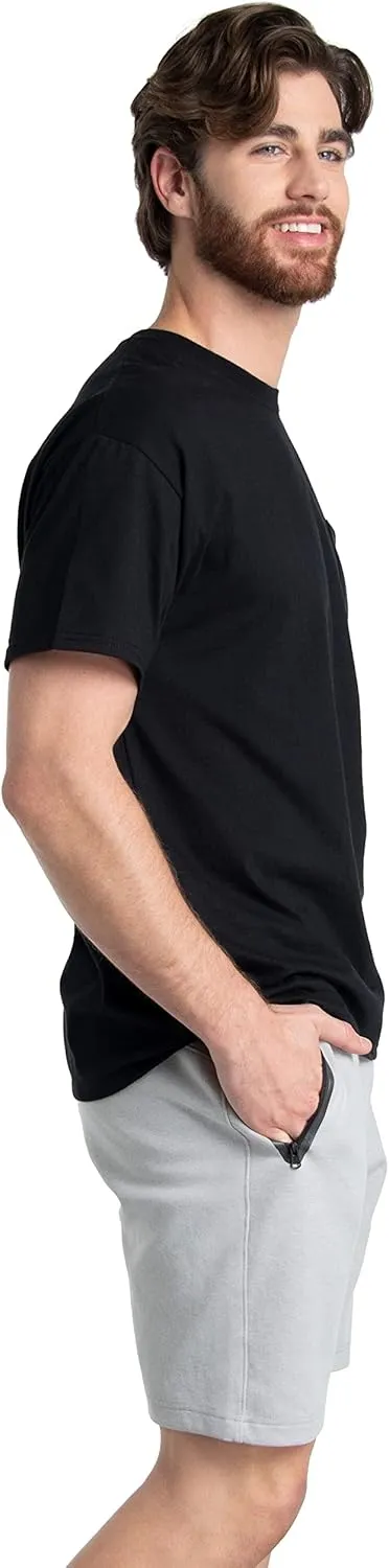 Fruit of the Loom Men's Crew Tee Undershirts, Moisture Wicking & Tag Free, Also Available in Big & Tall