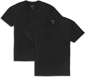 Fruit of the Loom Men's Crew Tee Undershirts, Moisture Wicking & Tag Free, Also Available in Big & Tall