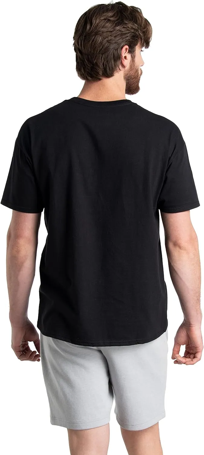 Fruit of the Loom Men's Crew Tee Undershirts, Moisture Wicking & Tag Free, Also Available in Big & Tall
