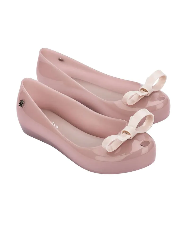 Girls Beige Ultragirl Bow Infant Ballerina