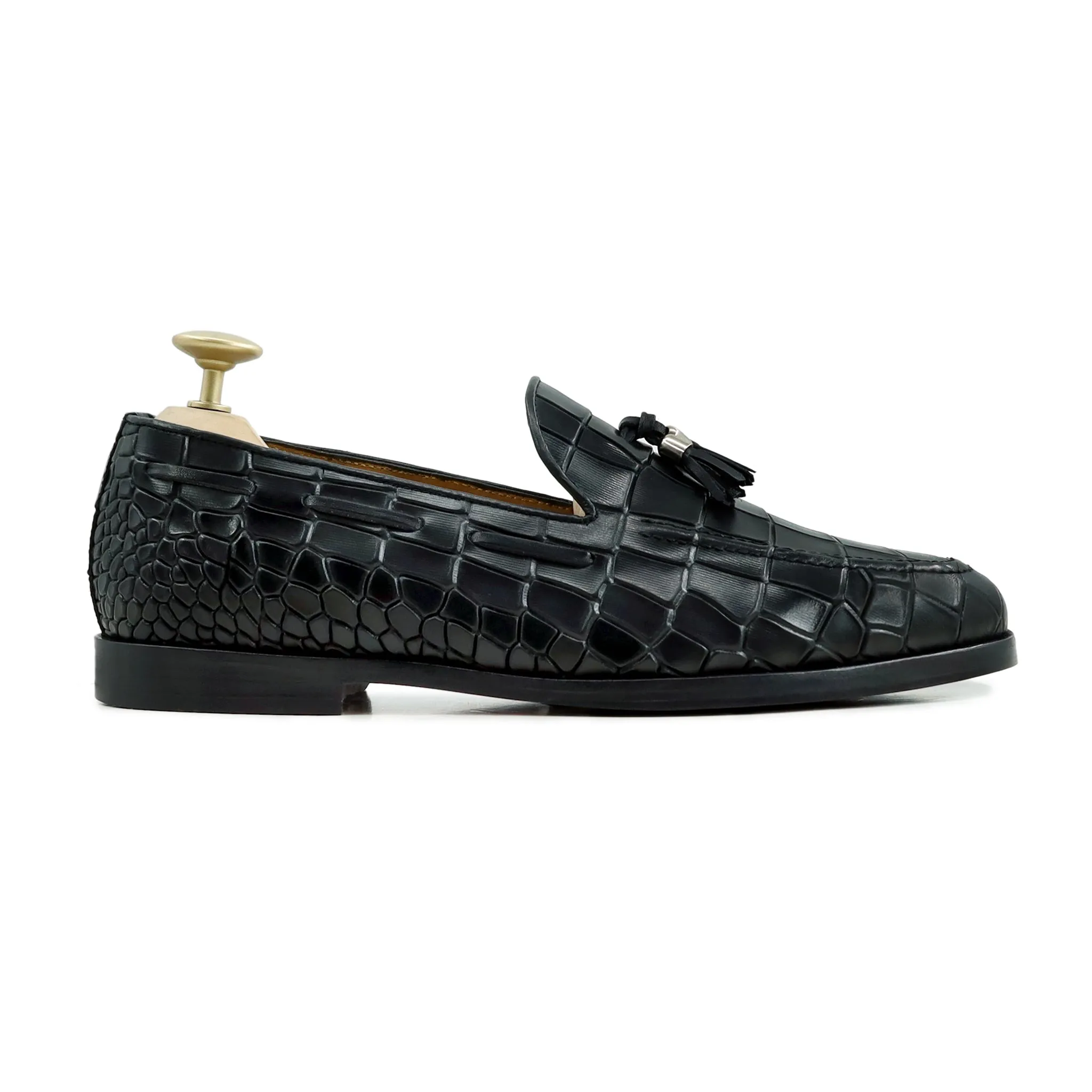 Goten - Men's Black Calf Leather Loafer