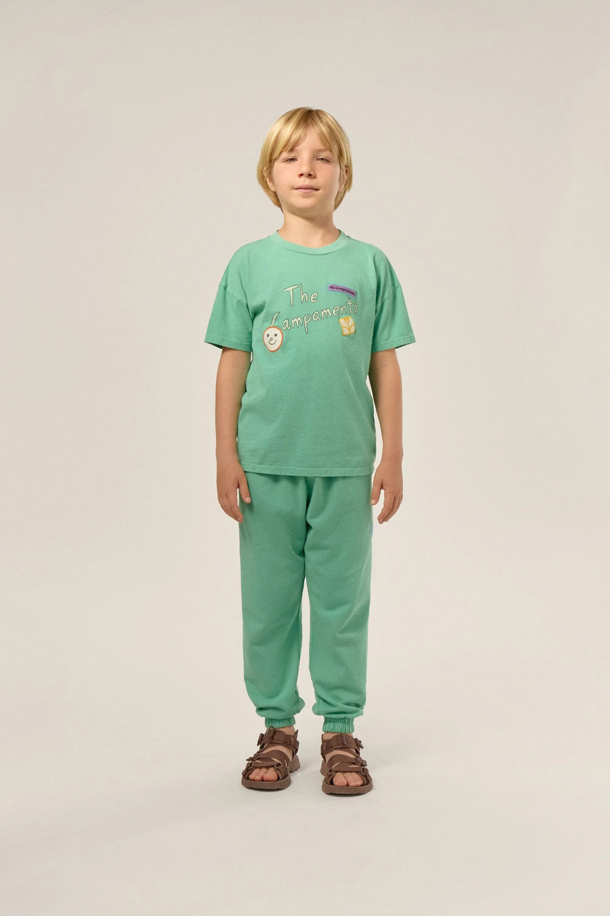 Green Washed Jogging Trousers