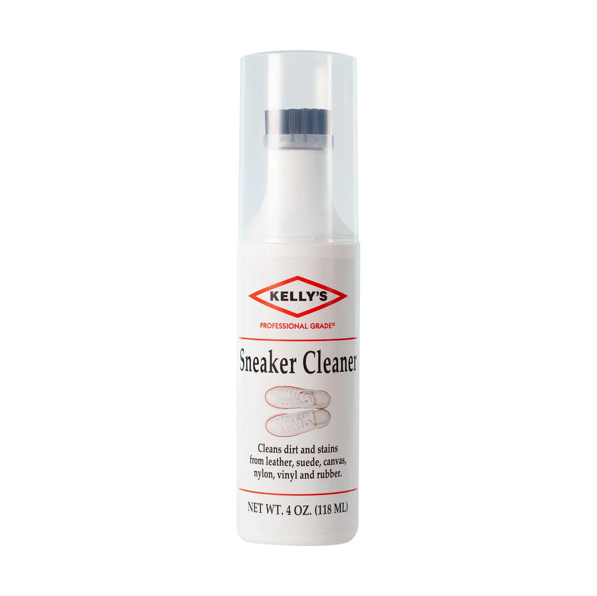 KELLY'S SNEAKER CLEANER WITH BRUSH TOP 4 OZ