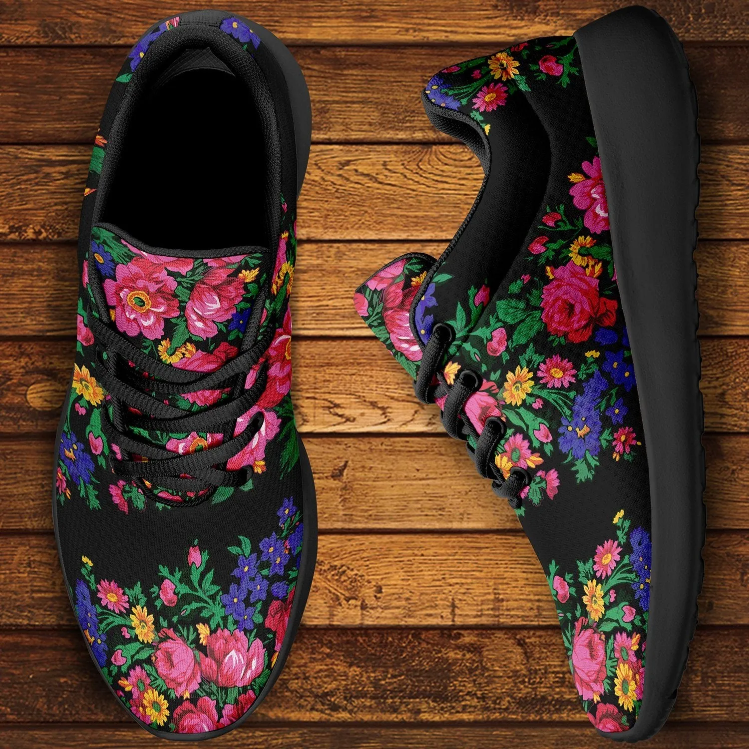 Kokum's Revenge Black Ikkaayi Sport Sneakers