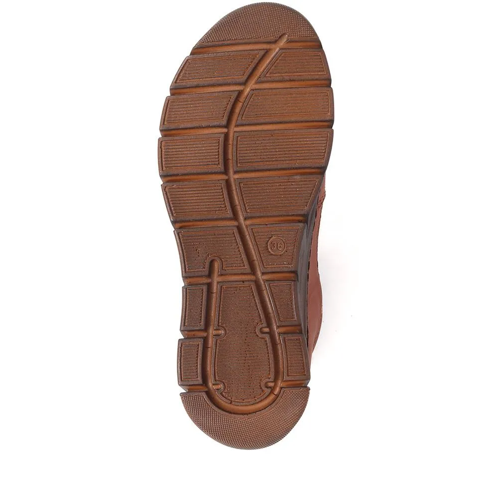 Leather Slip-On Shoes - HAK40003 / 325 876