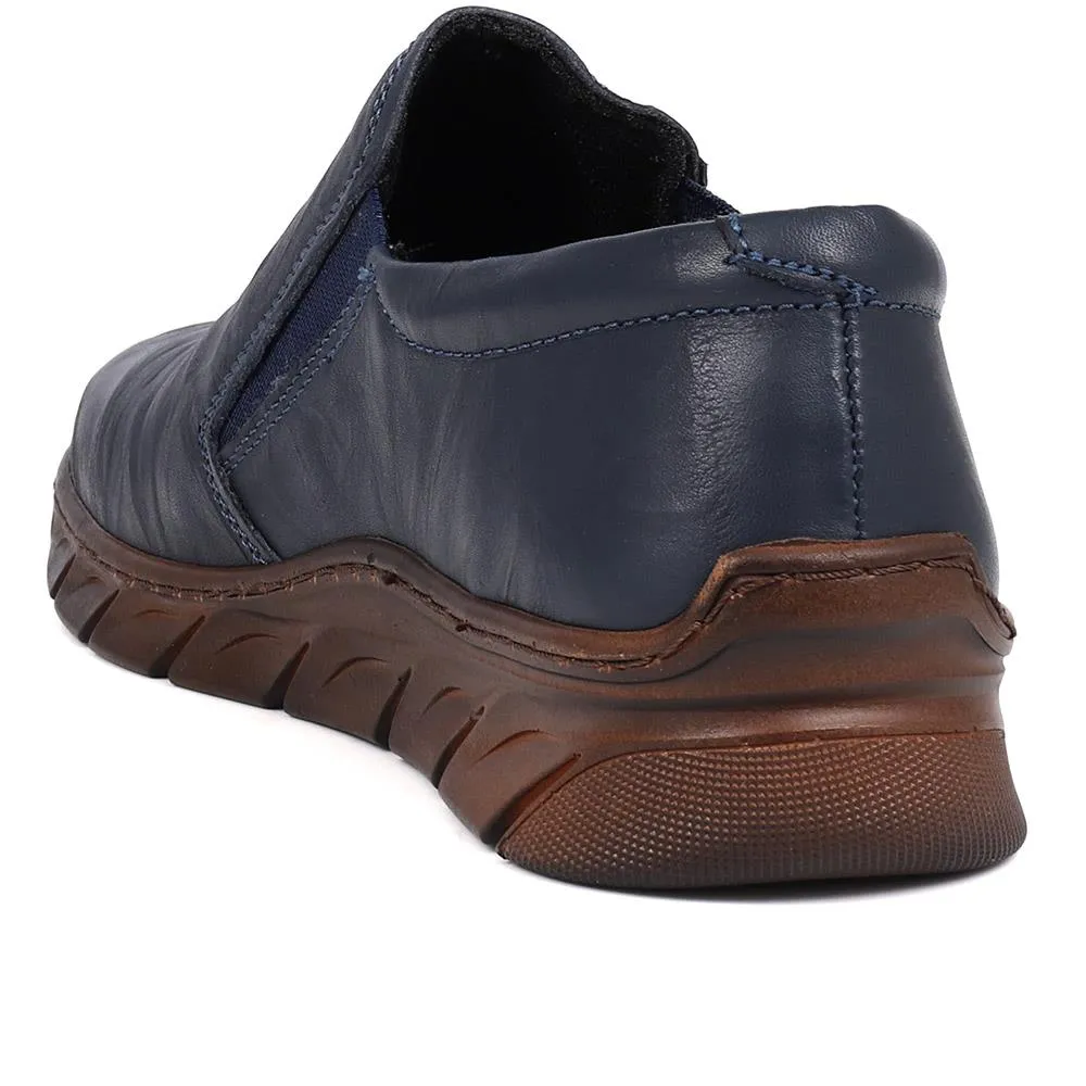 Leather Slip-On Shoes - HAK40003 / 325 876