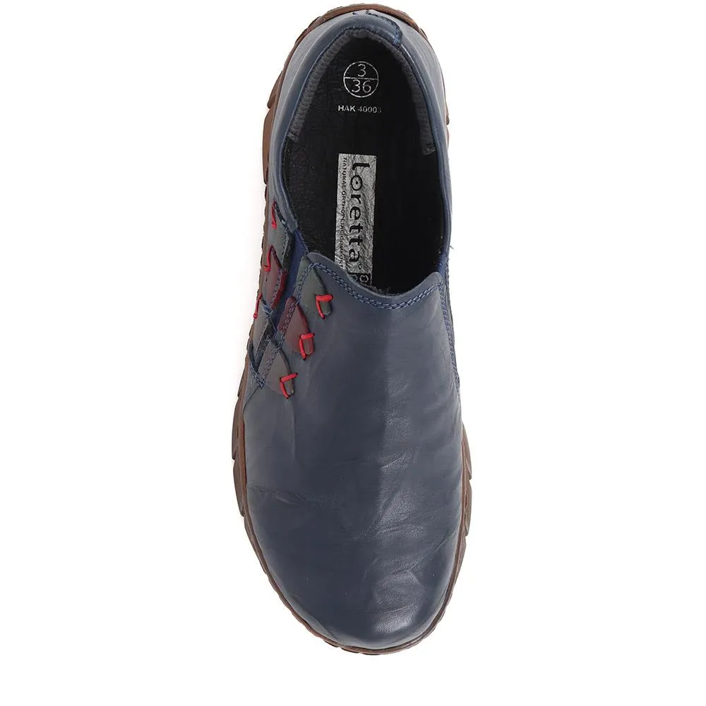 Leather Slip-On Shoes - HAK40003 / 325 876