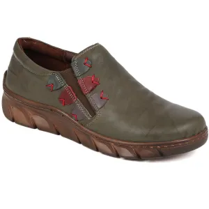 Leather Slip-On Shoes - HAK40003 / 325 876