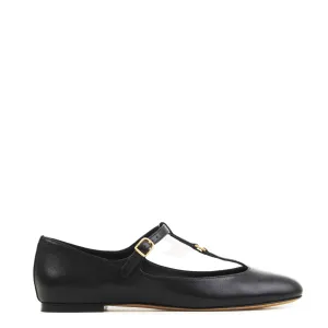 Marcie T Ballet Flats, Black