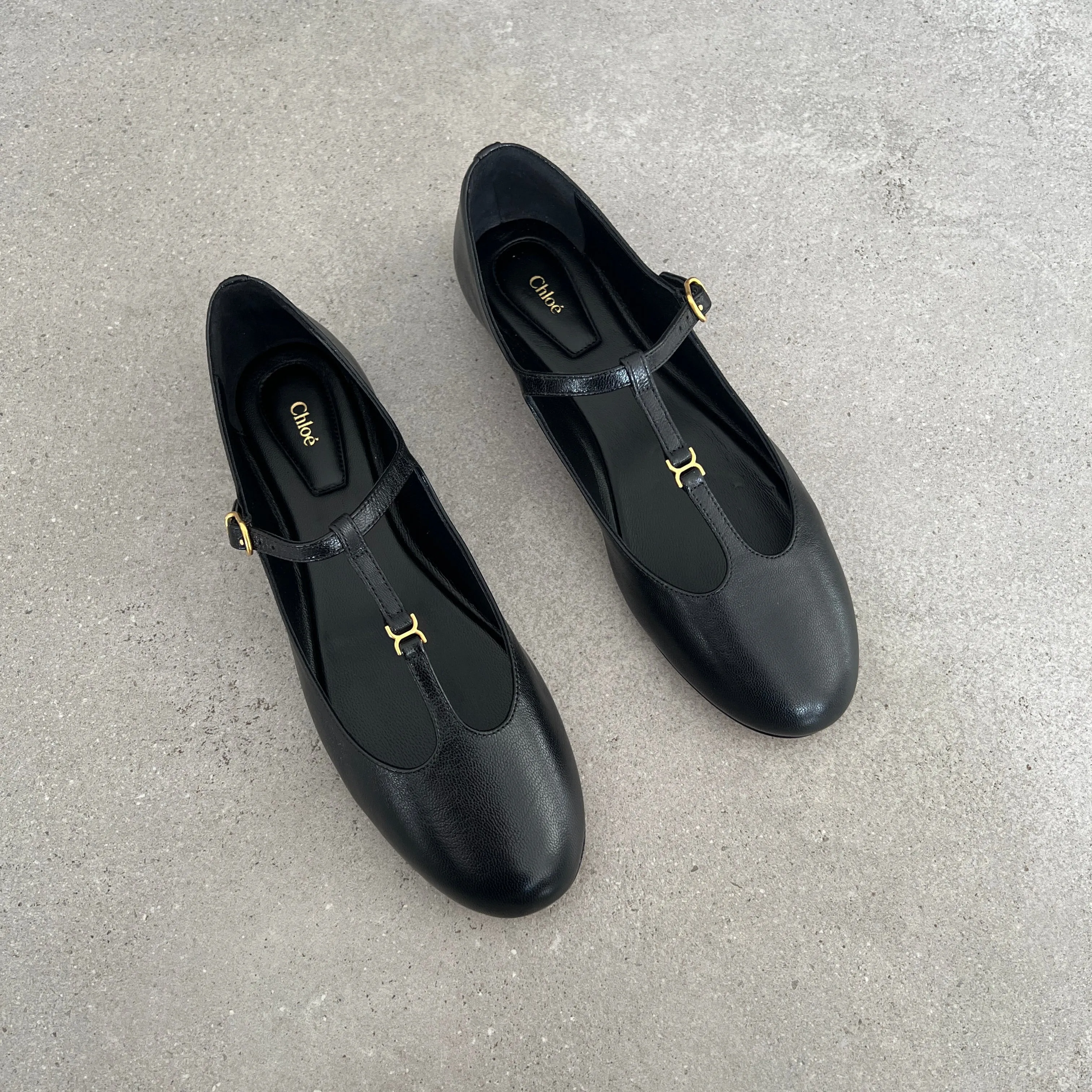 Marcie T Ballet Flats, Black