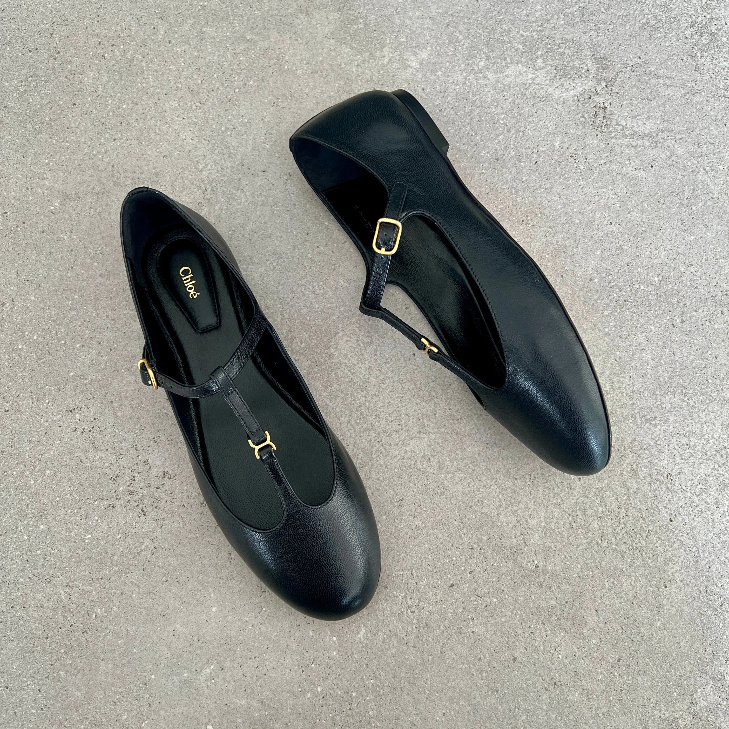 Marcie T Ballet Flats, Black