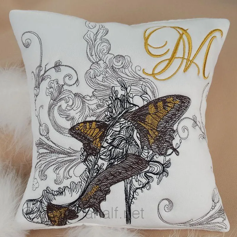 Masquerade Shoe and Butterflies