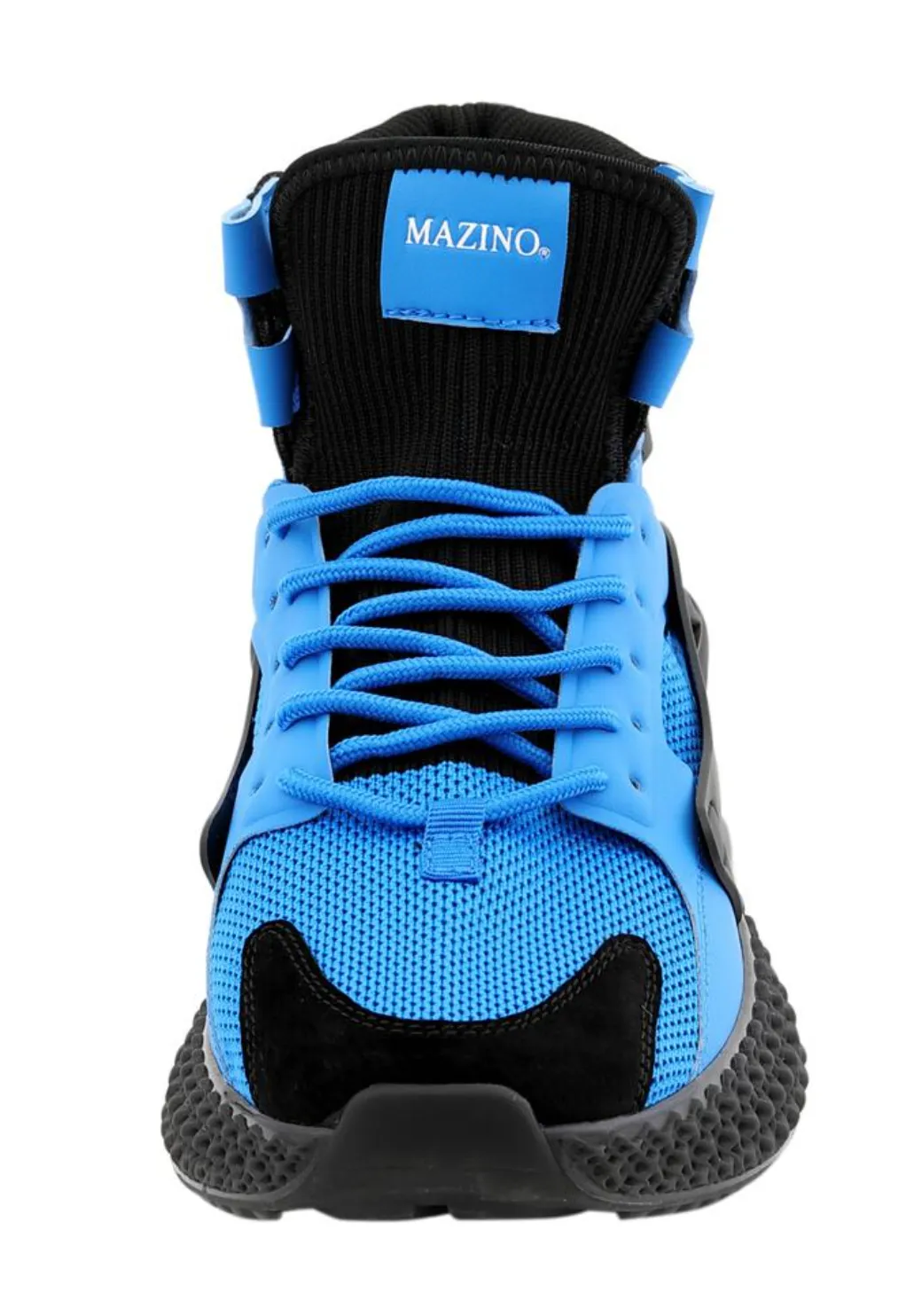 Mazino Aventurine Black Royal Blue Chunky High Top Sneakers - Men