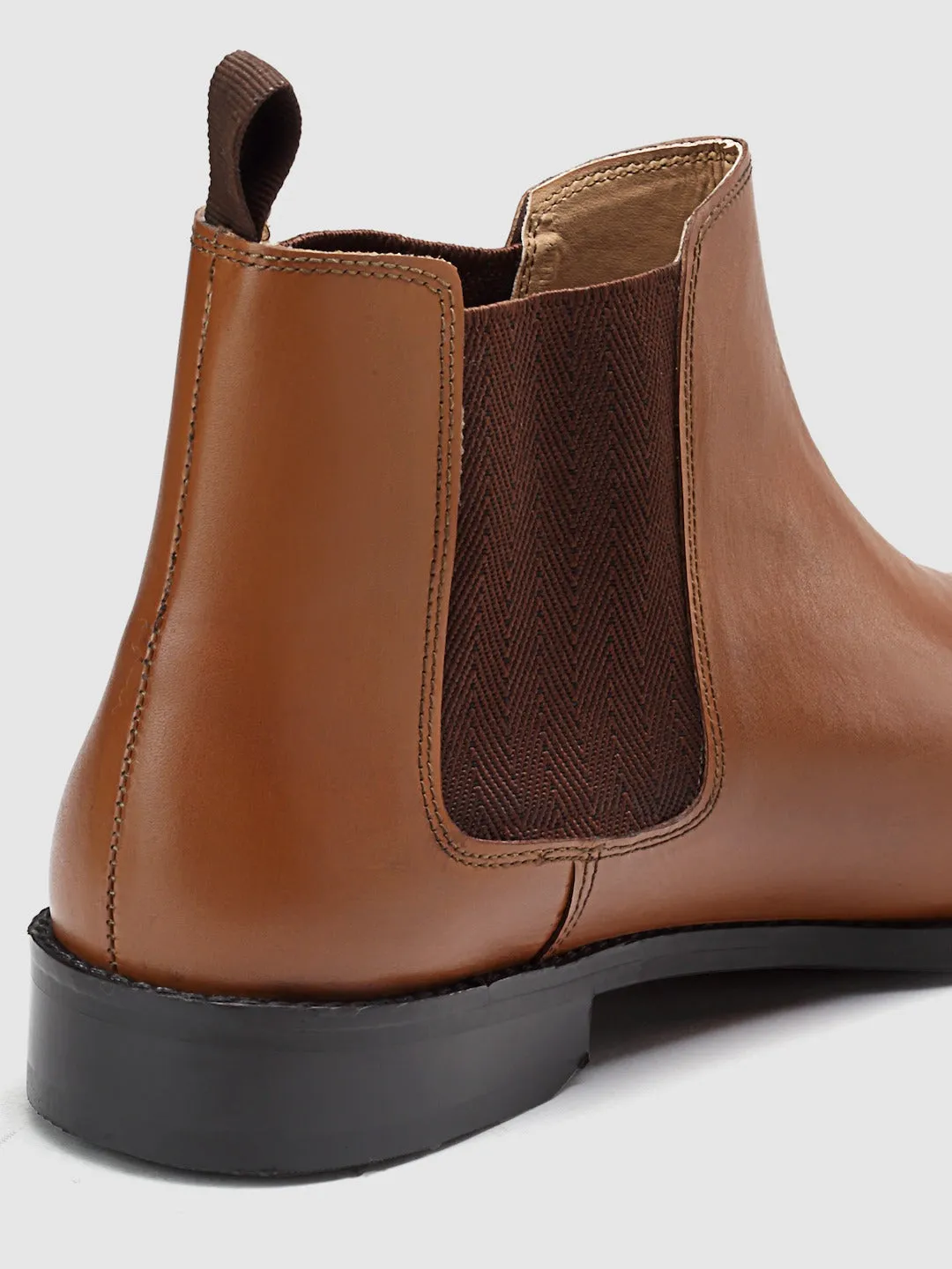 Mid Top Leather Chelsea Boots