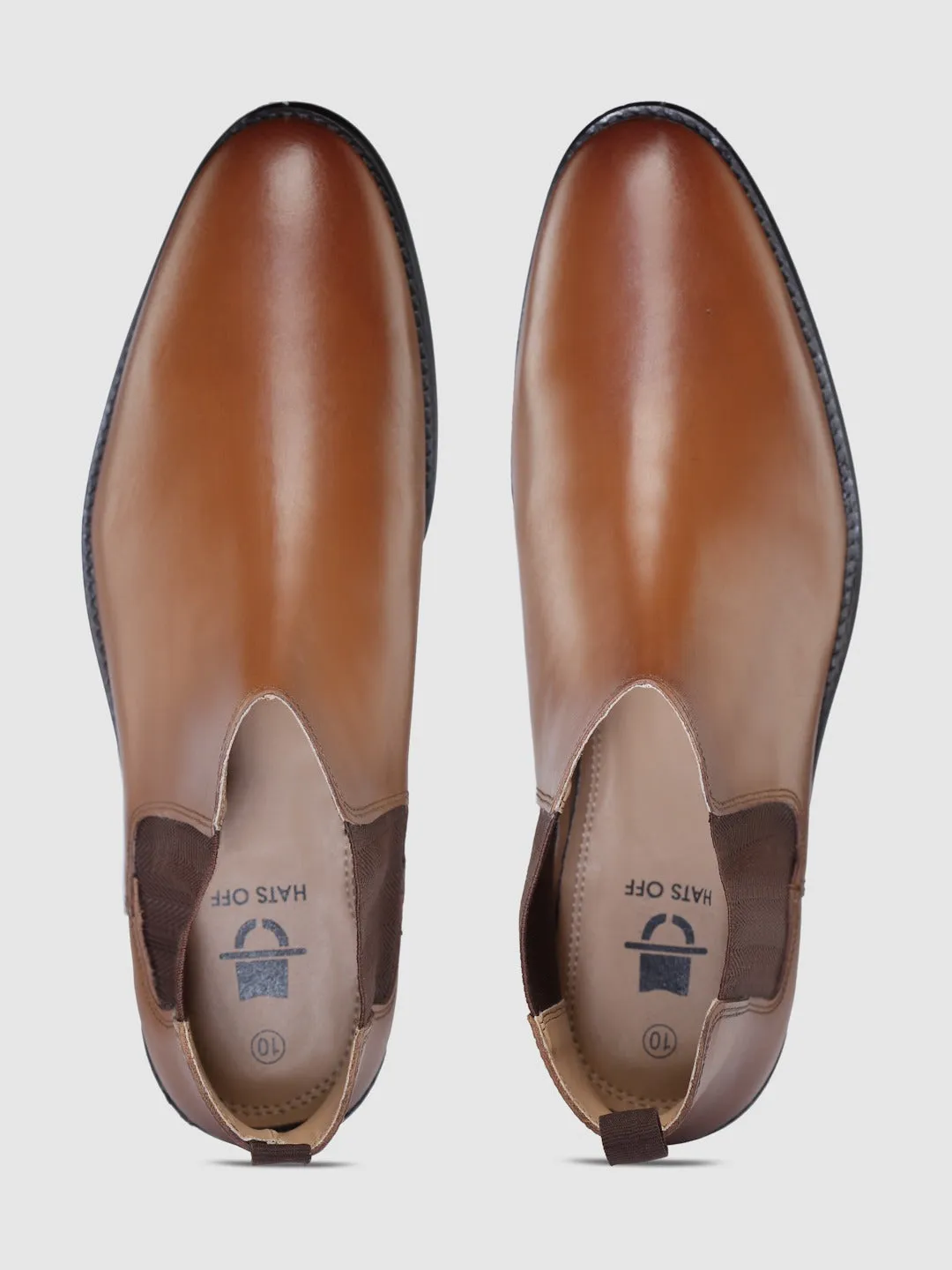 Mid Top Leather Chelsea Boots