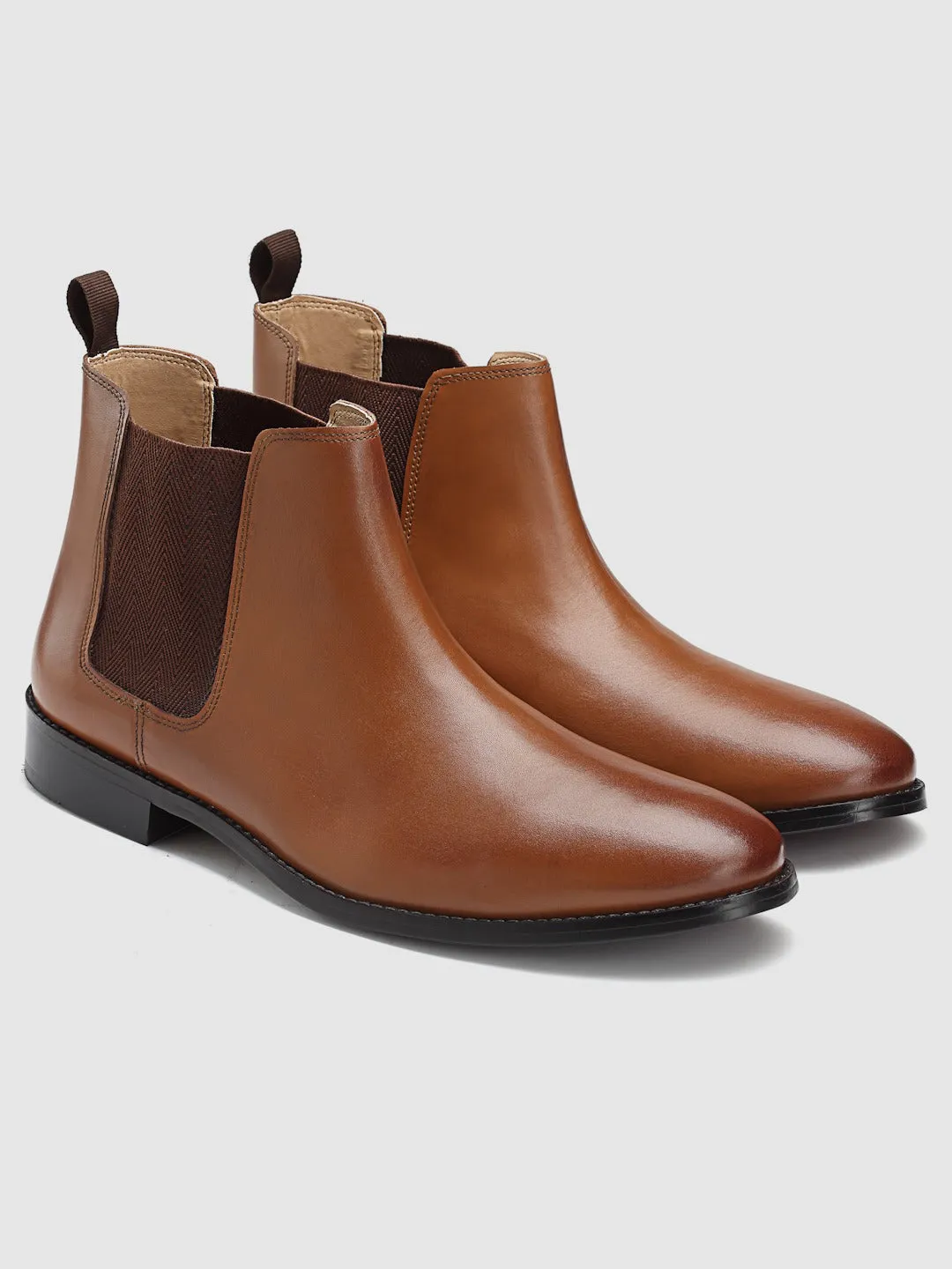 Mid Top Leather Chelsea Boots