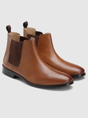 Mid Top Leather Chelsea Boots