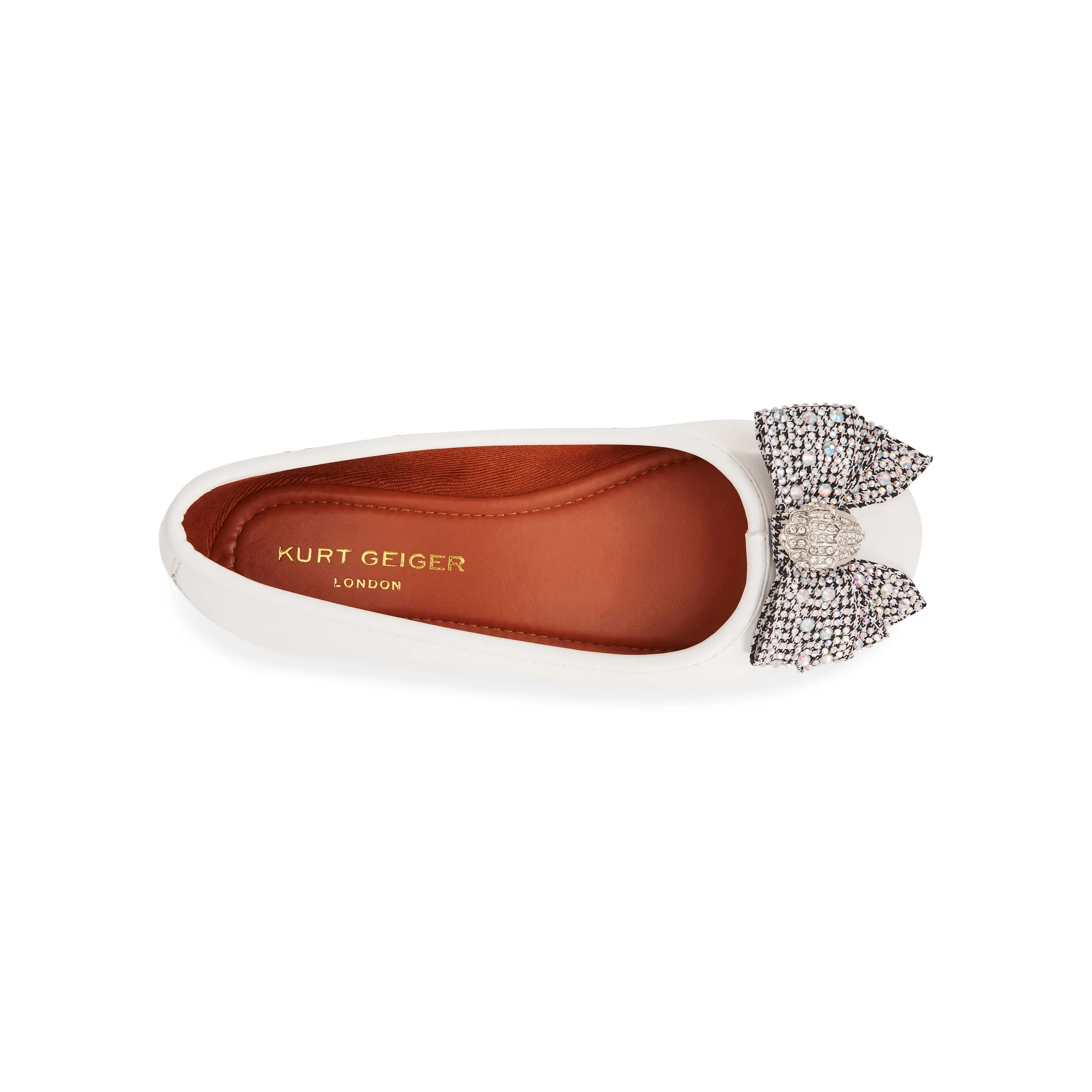 Mini Kensington Ballet Flat - Big Kid White