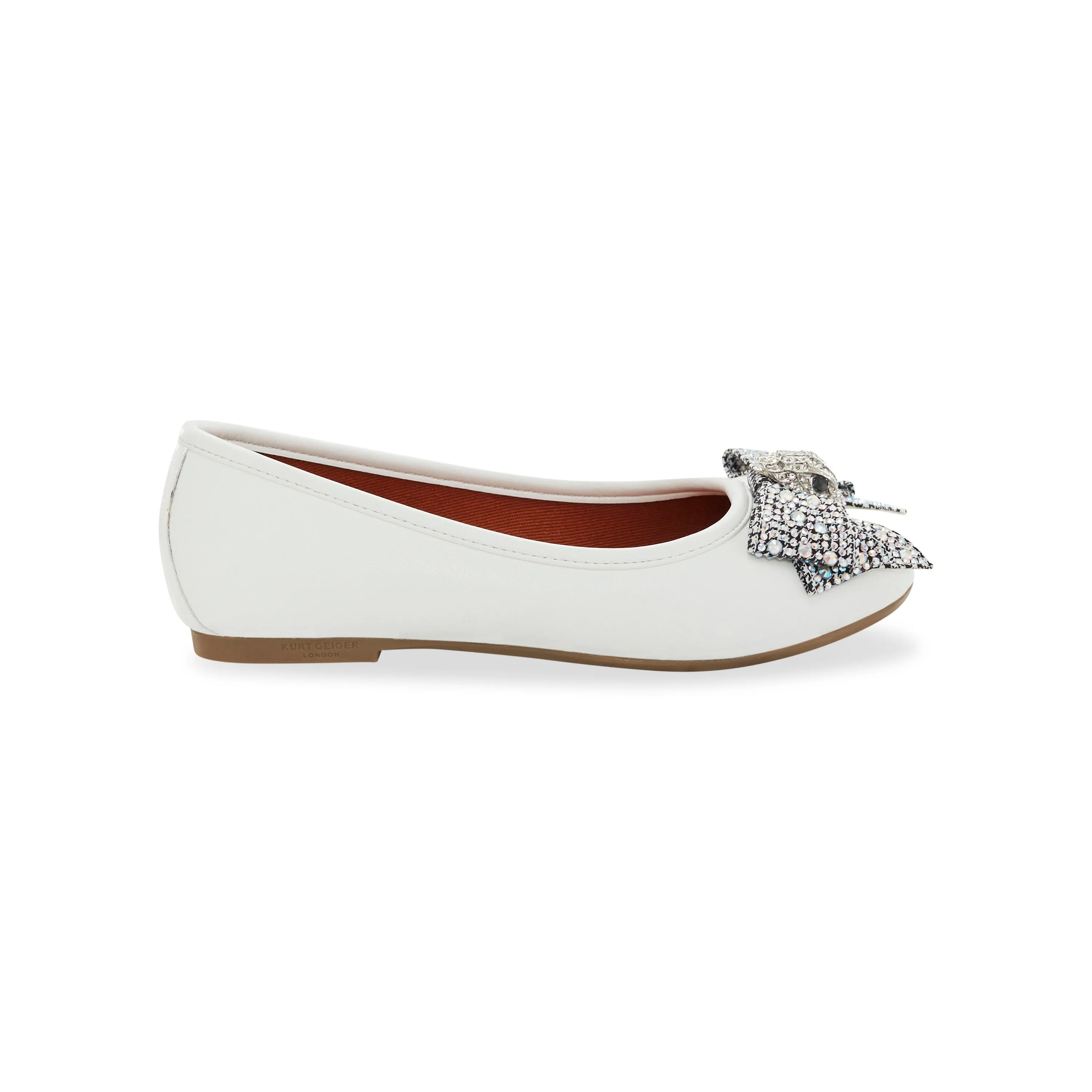 Mini Kensington Ballet Flat - Big Kid White