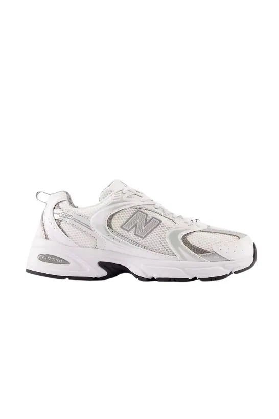 New Balance MR530 Sneaker- White/ Metallic Silver
