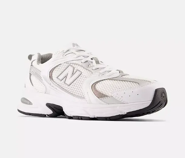 New Balance MR530 Sneaker- White/ Metallic Silver