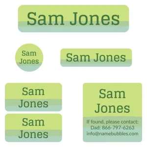 Ombre Camp Labels Pack