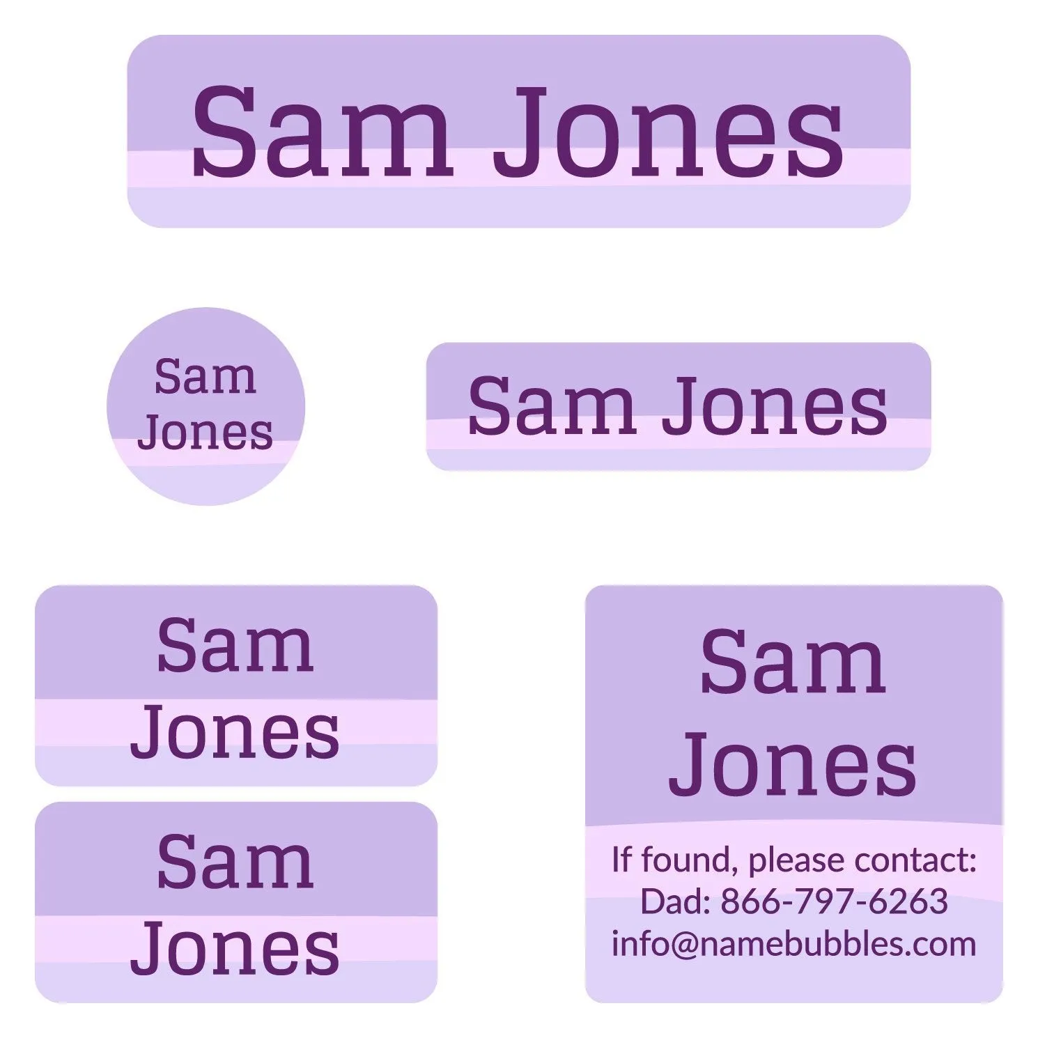 Ombre Camp Labels Pack