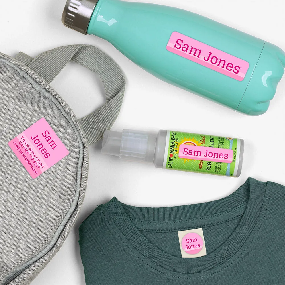 Ombre Camp Labels Pack