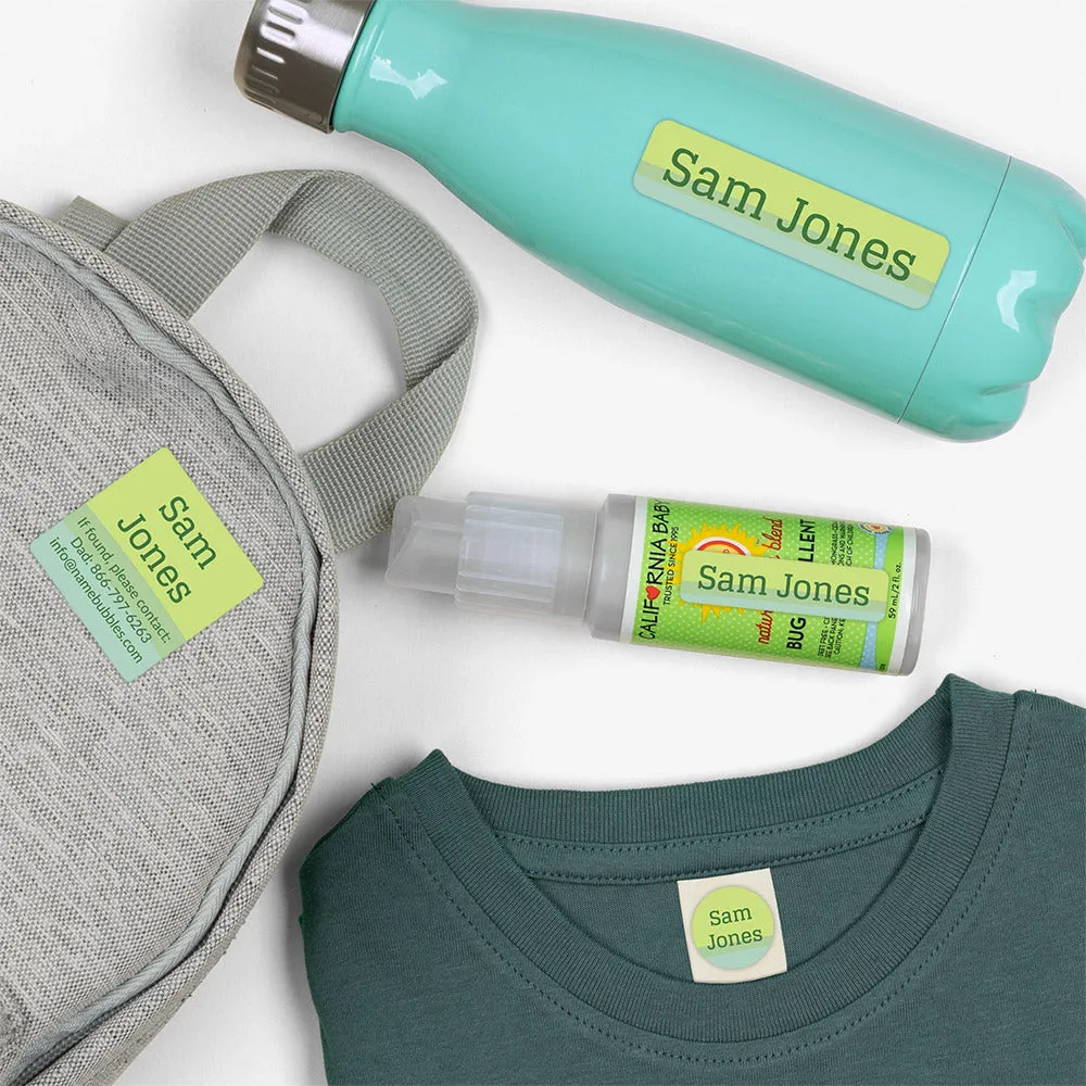 Ombre Camp Labels Pack