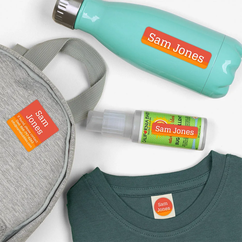 Ombre Camp Labels Pack